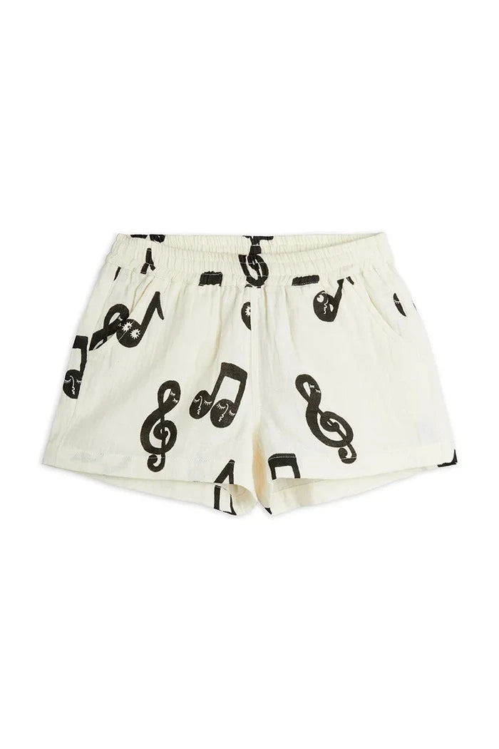 Mini Rodini Noteli Çocuk Pamuklu Kısa Pantolon