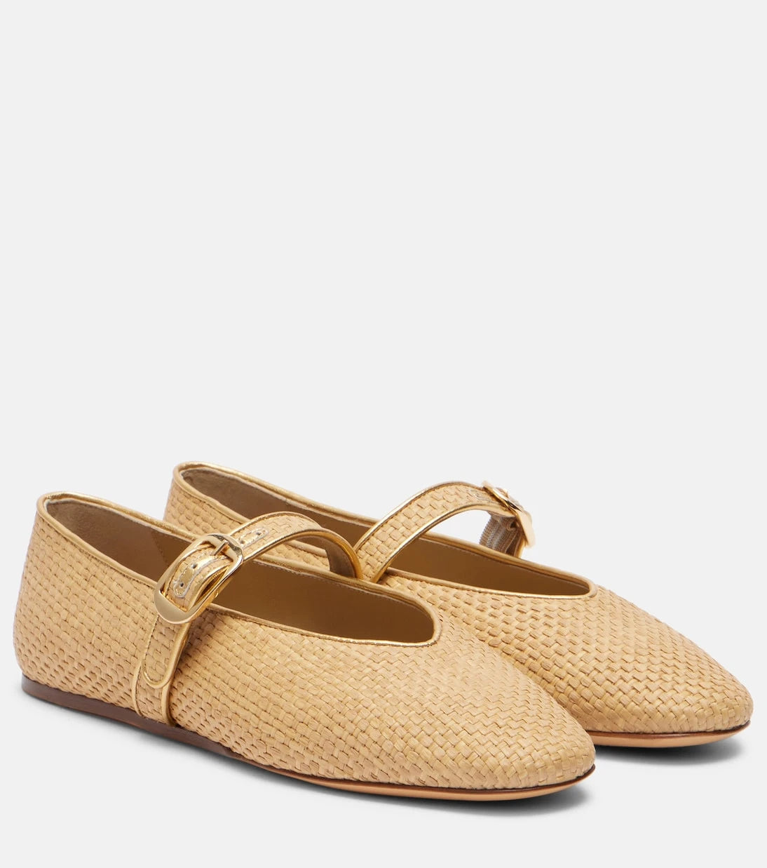 Le Monde Béryl - Stella raffia ballet flats