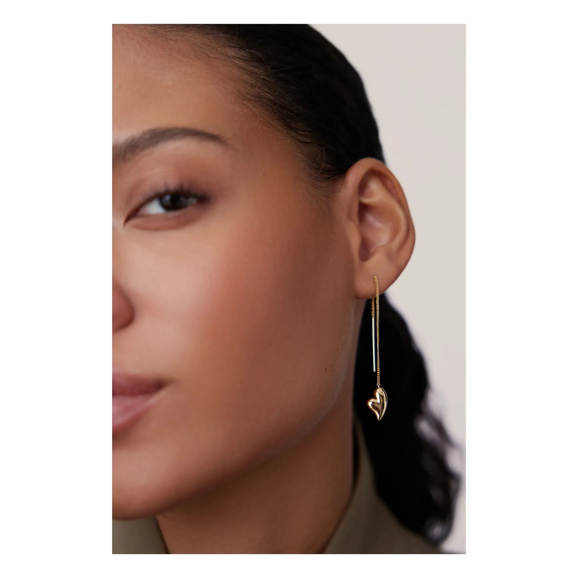 Jenny Bird - Puffy Heart Earrings | Gold