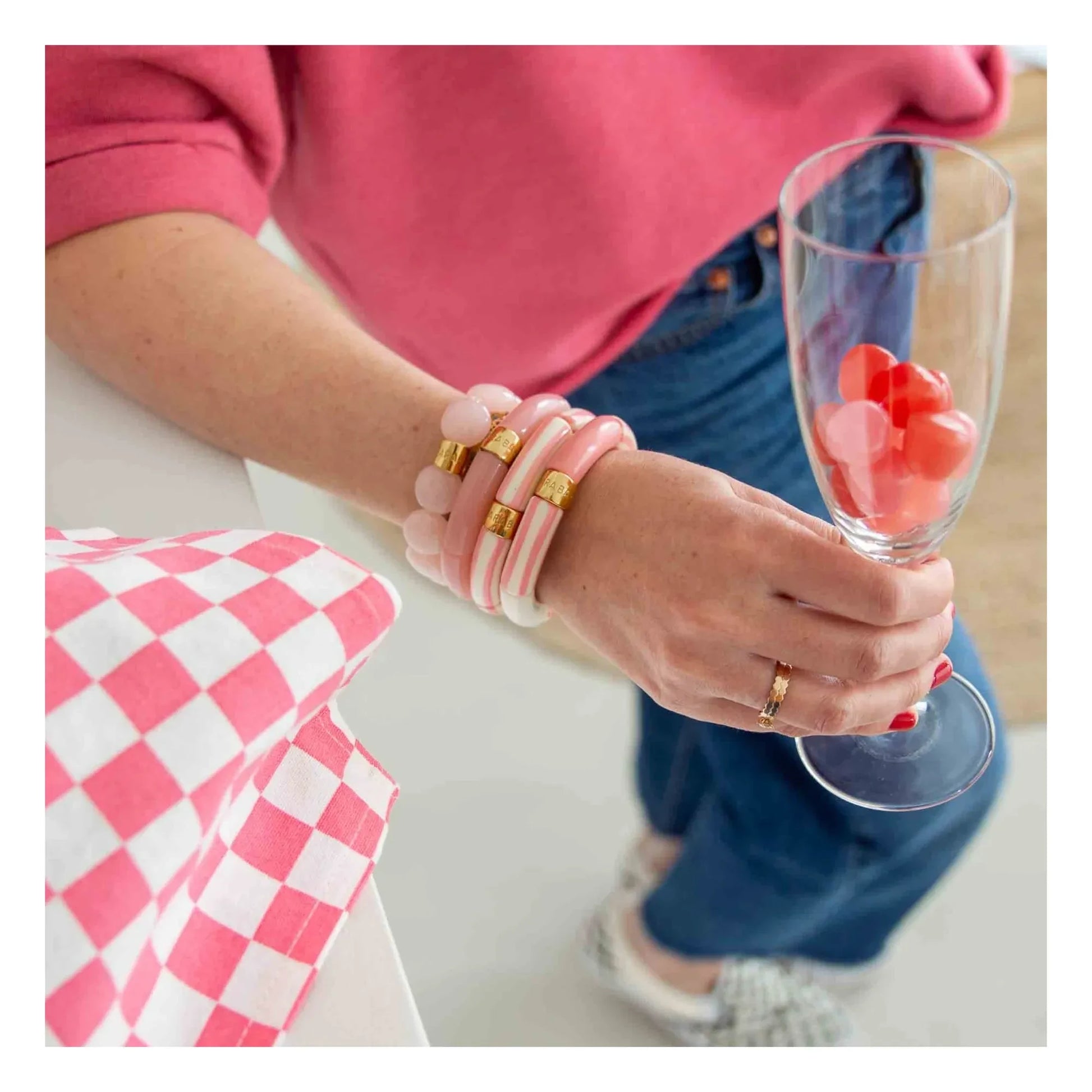 Parabaya - Riviera Rosado 3 bracelet | Pink