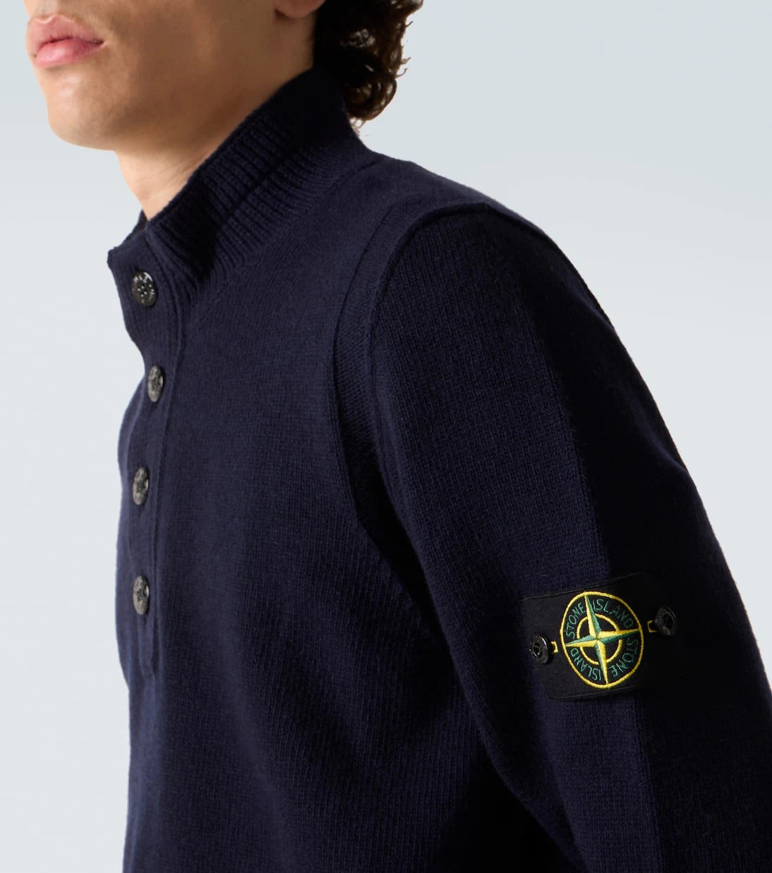 Stone Island - Compass wool-blend polo sweater