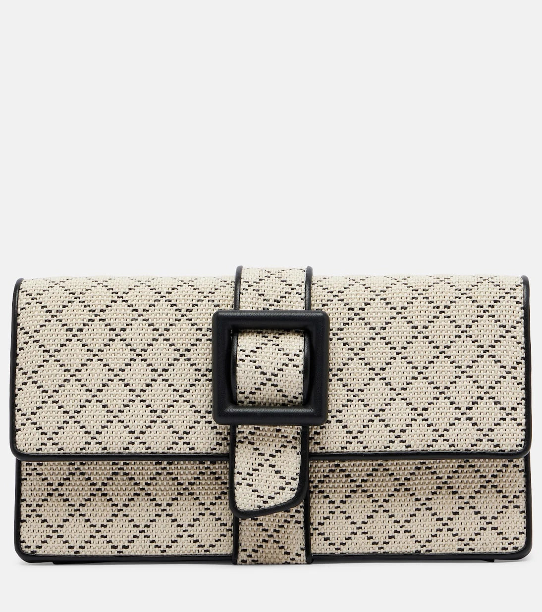 Manolo Blahnik - Maycap raffia-effect clutch