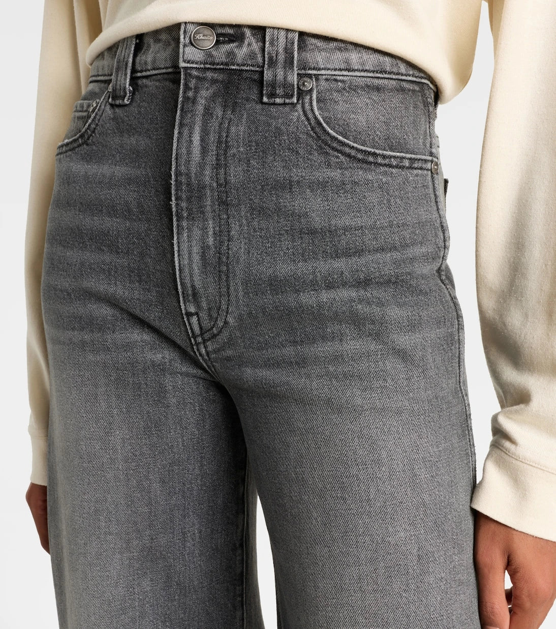 Khaite - Dane high-rise wide-leg jeans