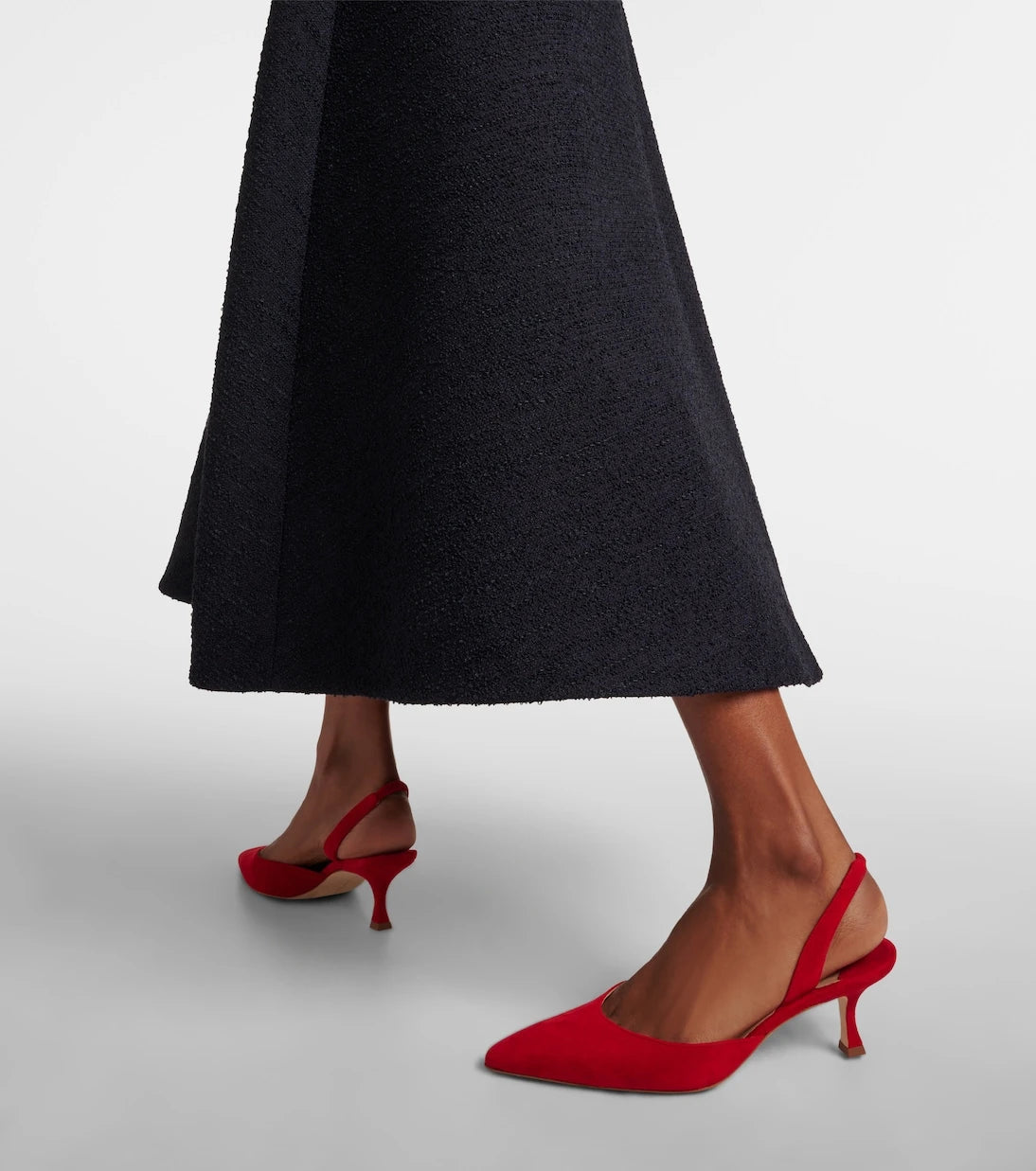 Manolo Blahnik - Carolyne Gala Val suede slingback pumps