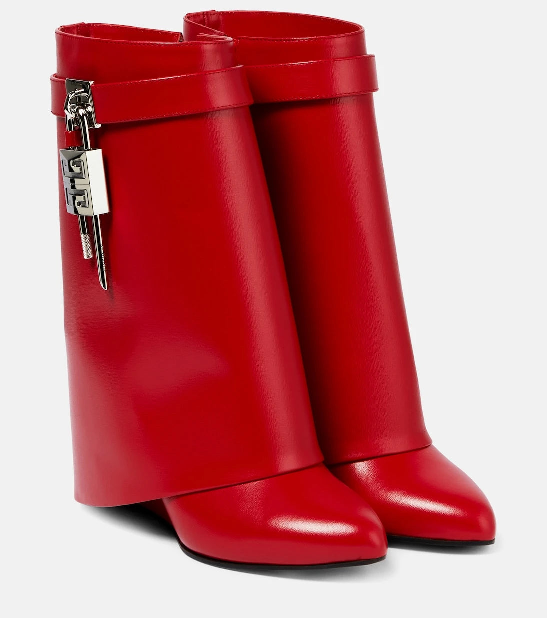 Givenchy - Shark Lock leather ankle boots