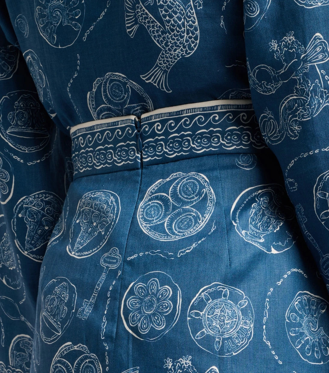 Alémais - Lucky printed linen miniskirt