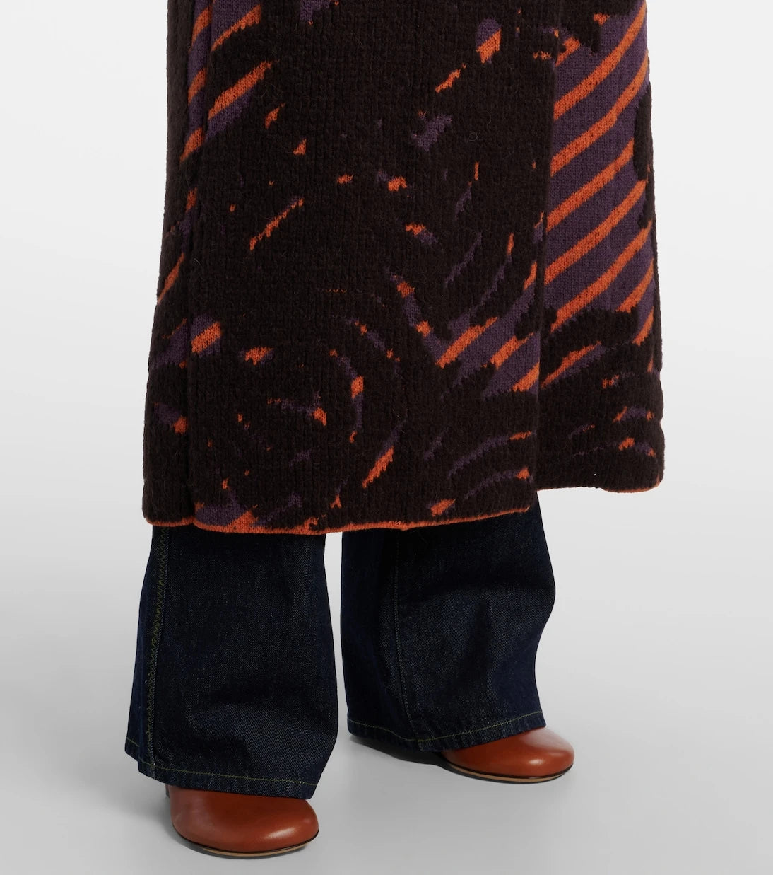Dries Van Noten - Wool and alpaca-blend jacquard wrap coat