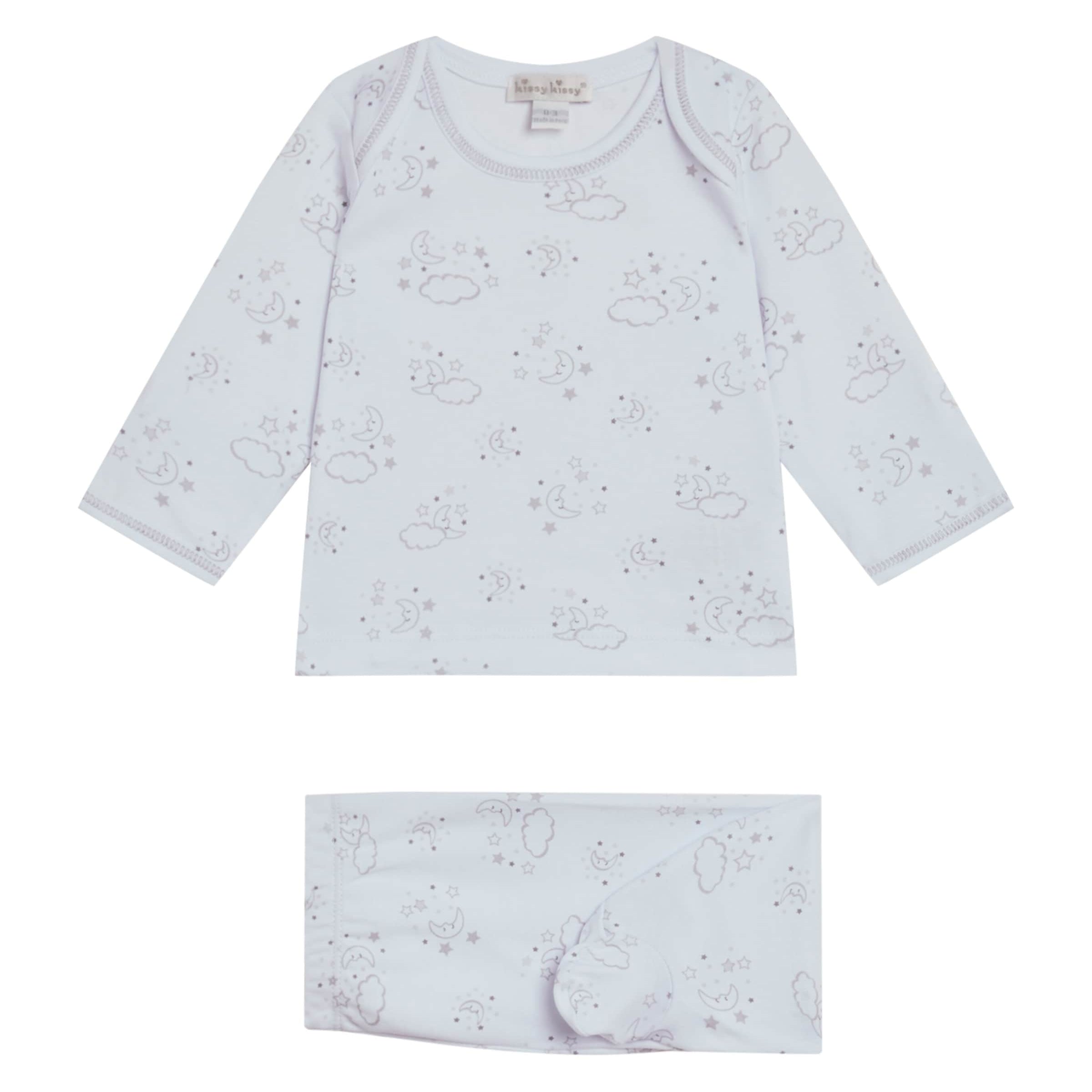 Pima Cotton Cheerful Good Night Pyjama Set (Newborn - 6 Months)