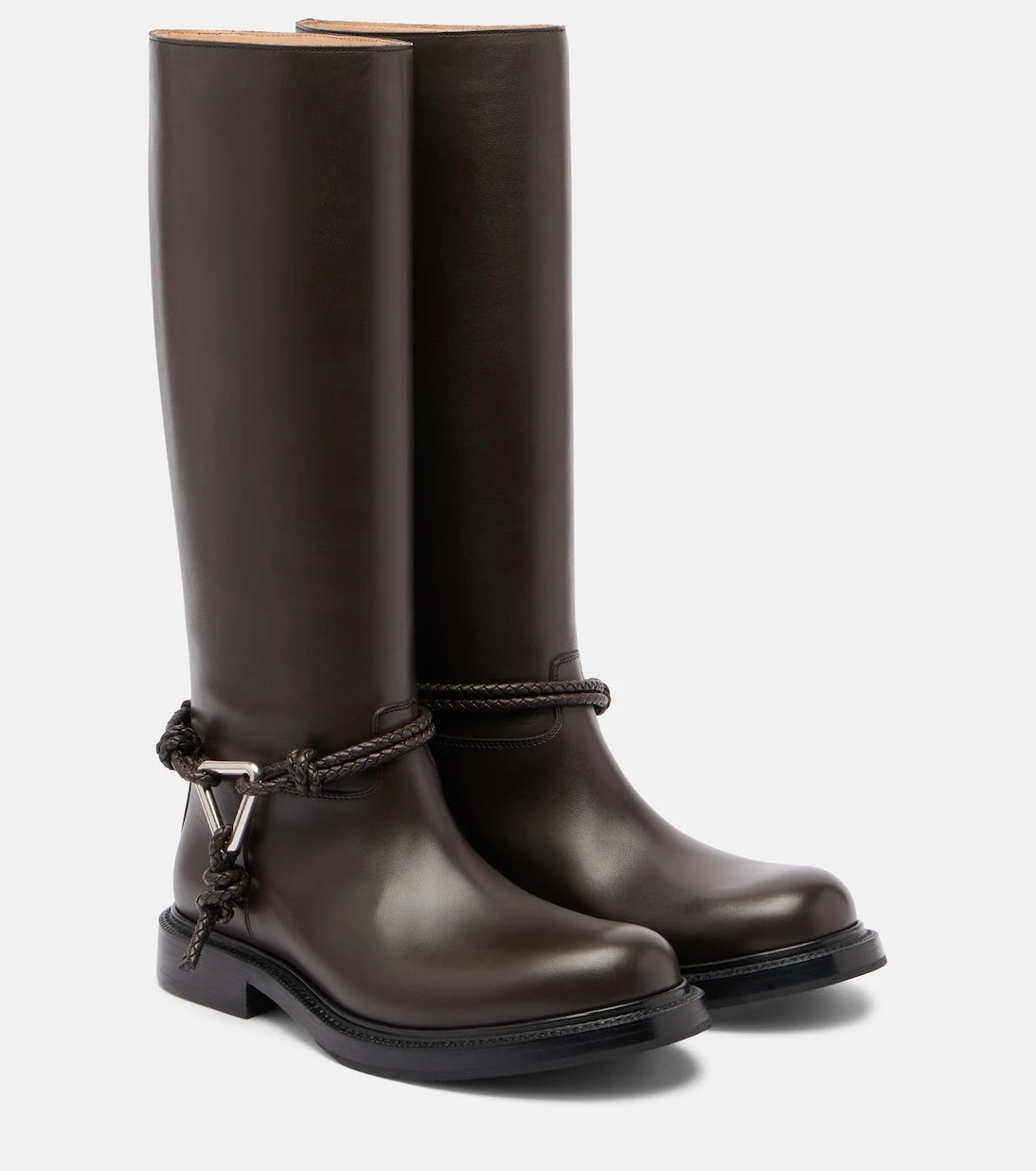 Bottega Veneta - James leather knee-high boots