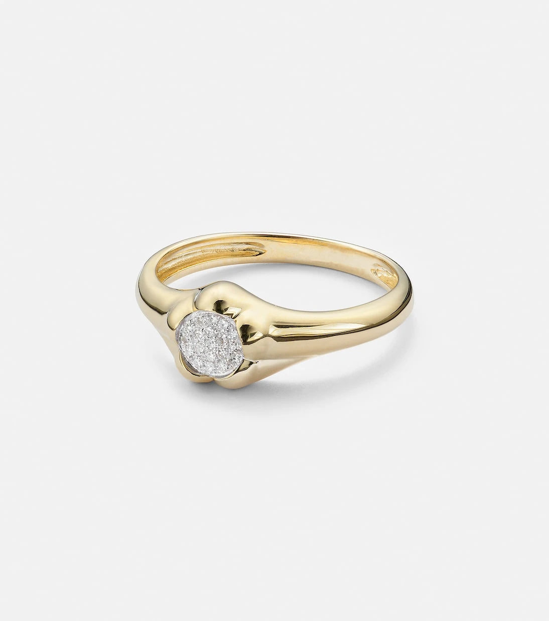 Stone and Strand - Crosby 10kt gold ring with diamonds