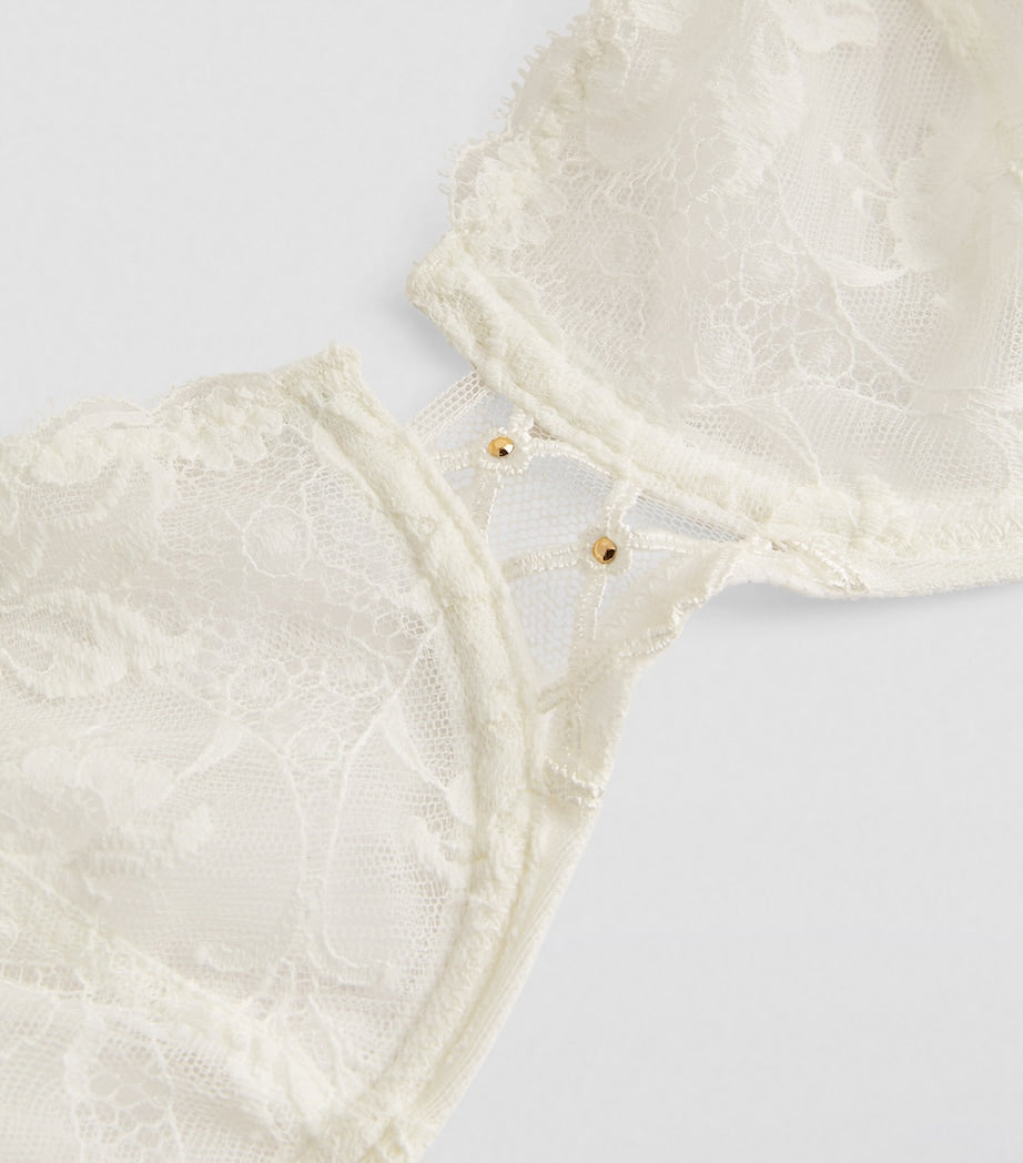 White Kiss of Love Half-Cup Bra