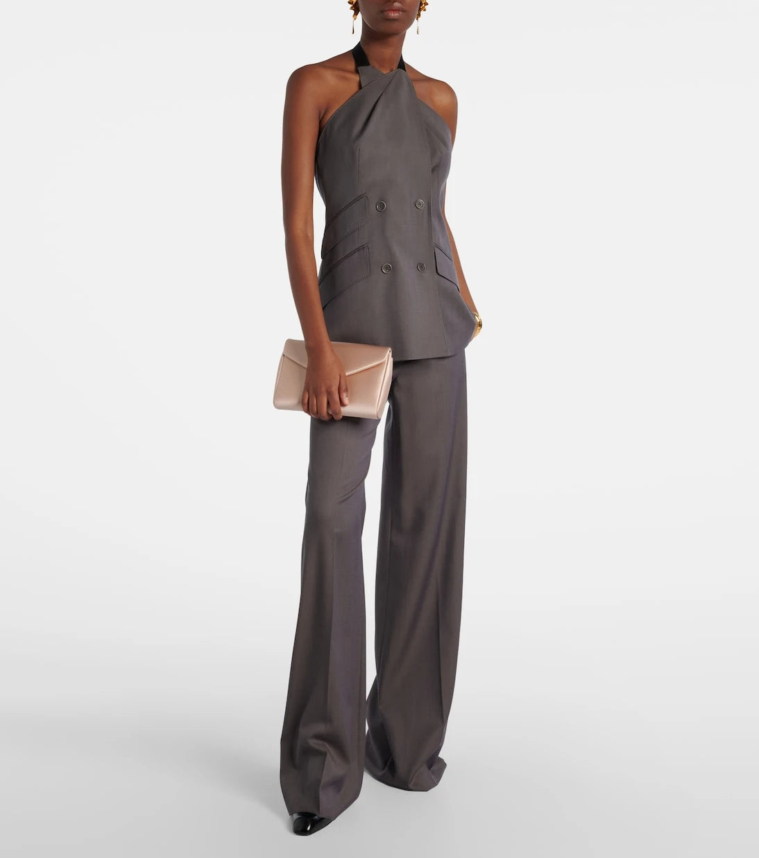 Max Mara - Satin clutch