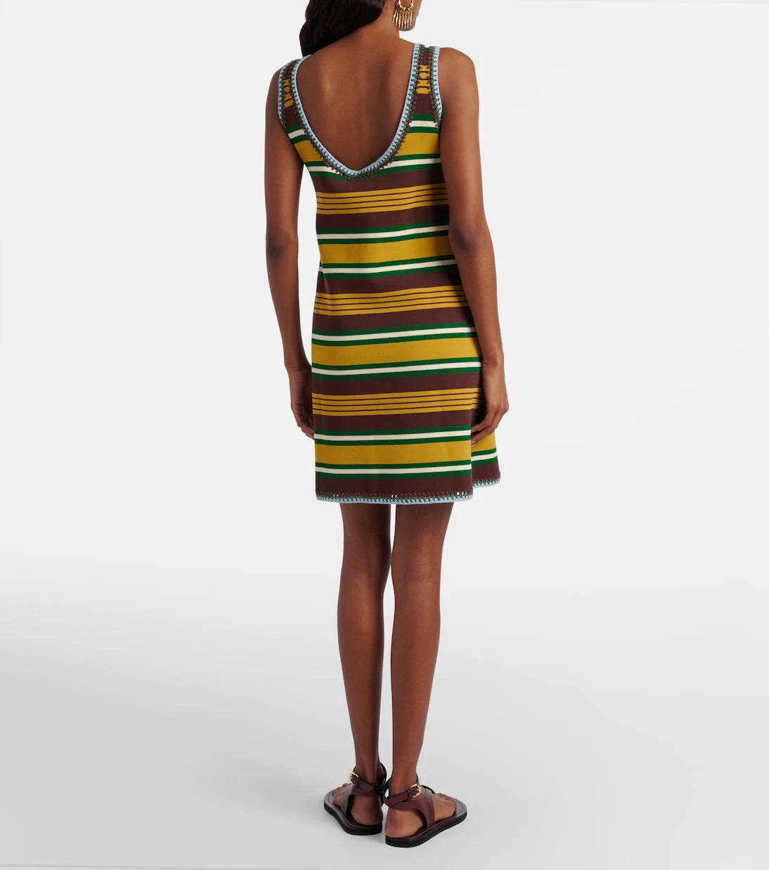 Alémais - Clover striped knitted minidress