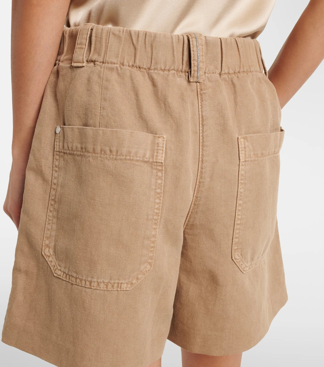 Brunello Cucinelli - Cotton and linen Bermuda shorts