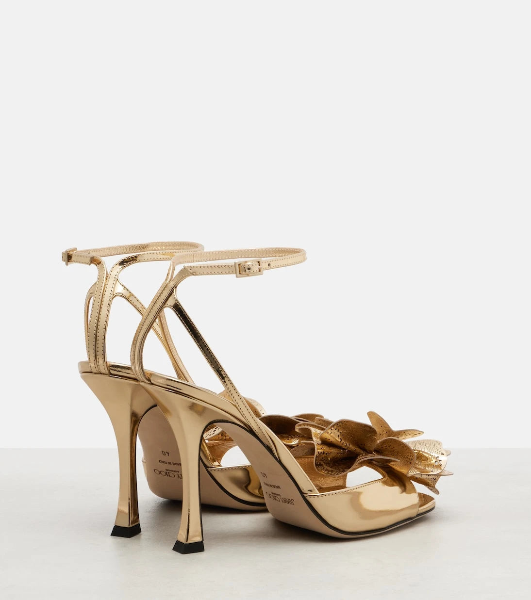 Jimmy Choo - Mimmi mirrored leather sandals
