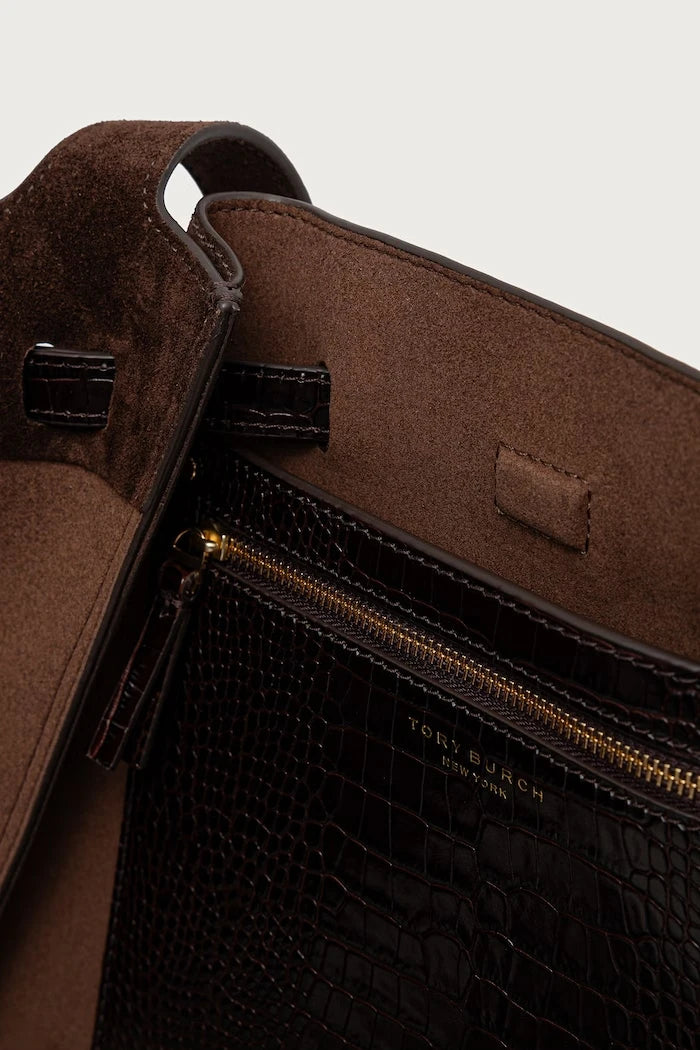 Tory Burch kadın süet tote çanta Romy