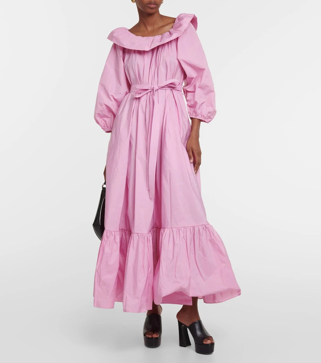Patou - Off-shoulder faille maxi dress
