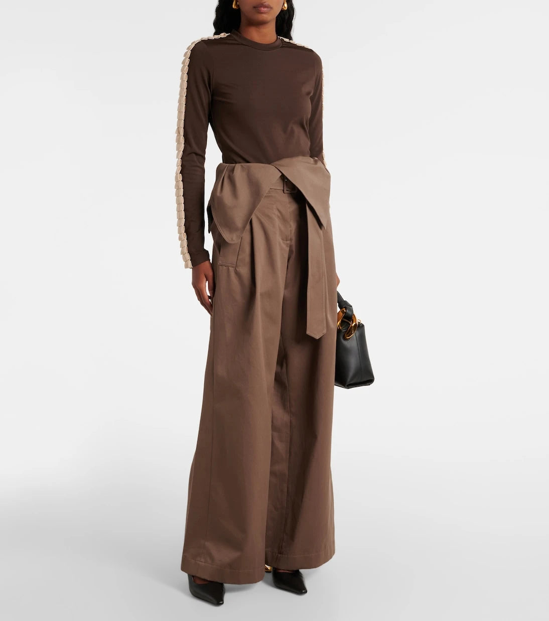 JW Anderson - Cotton twill wide-leg pants