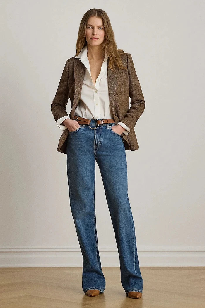 Lauren Ralph Lauren дънки wide leg дамски