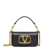Valentino Garavani Black Small Leather Locò Shoulder Bag