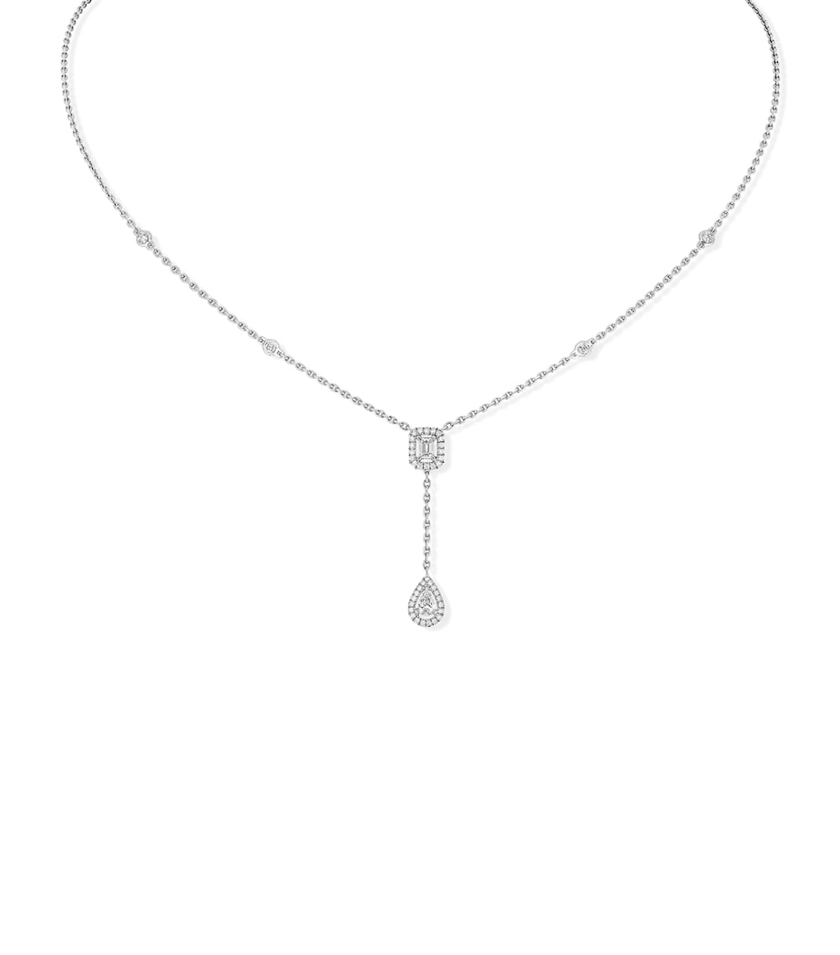 Messika White Gold and Diamond My Twin Pendant Necklace