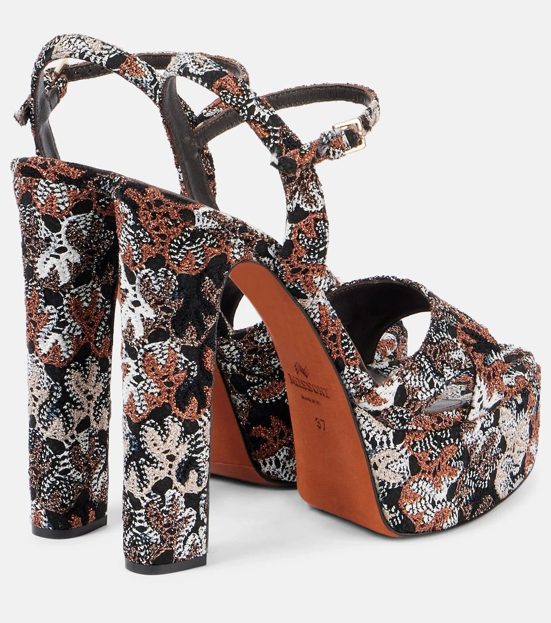 Missoni - Angela Raschel lamé platform sandals