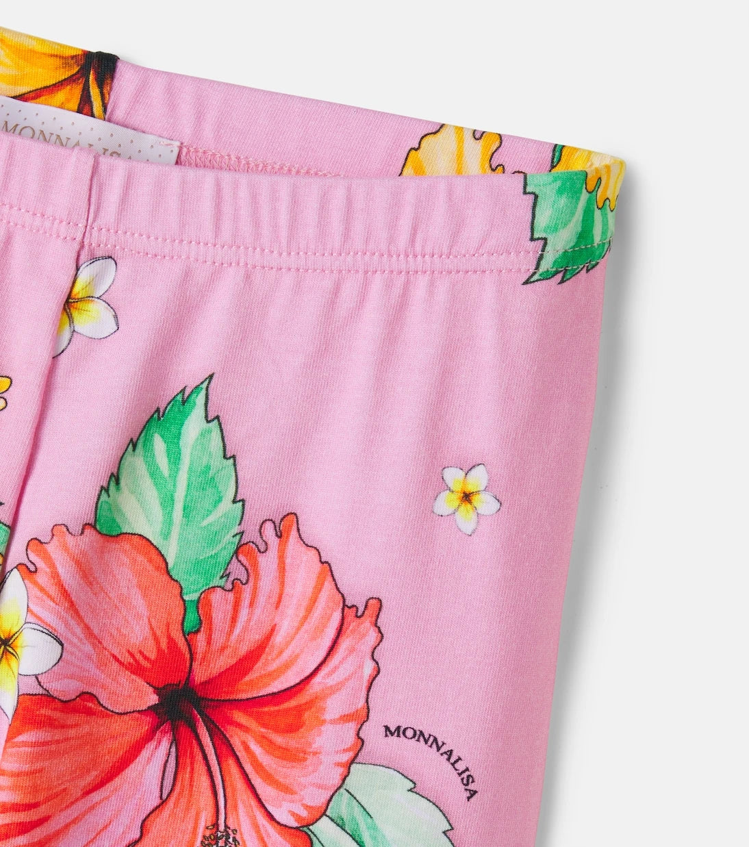 Monnalisa - Floral cotton-blend jersey leggings