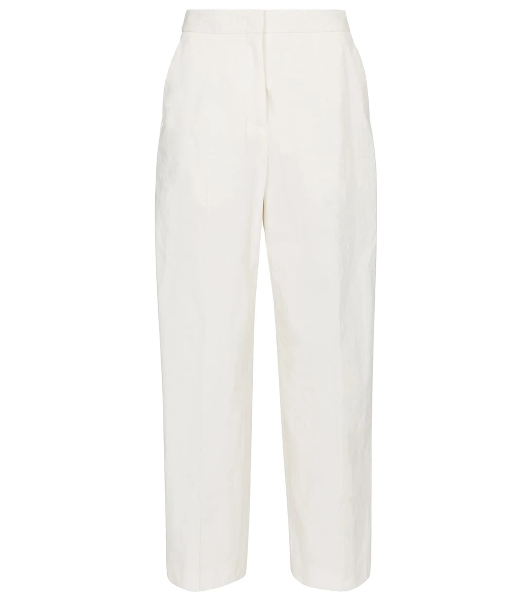 Jil Sander - High-rise straight cotton-blend pants