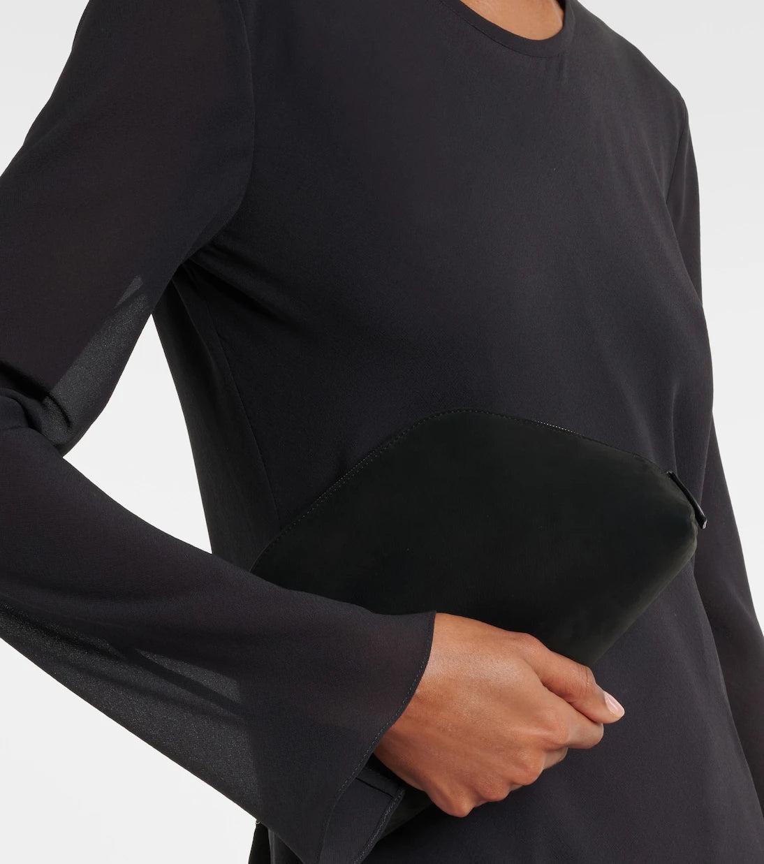 The Row - Devon suede clutch