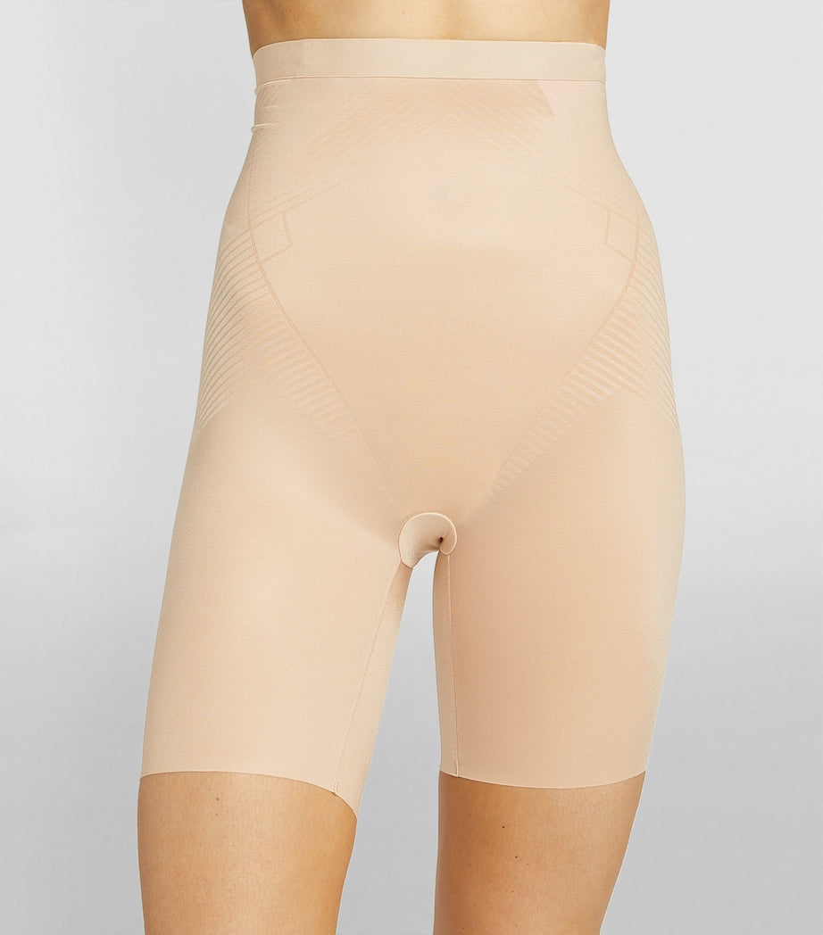 SPANXshape Invisible High-Waist Mid-Thigh Shorts - Medium Control