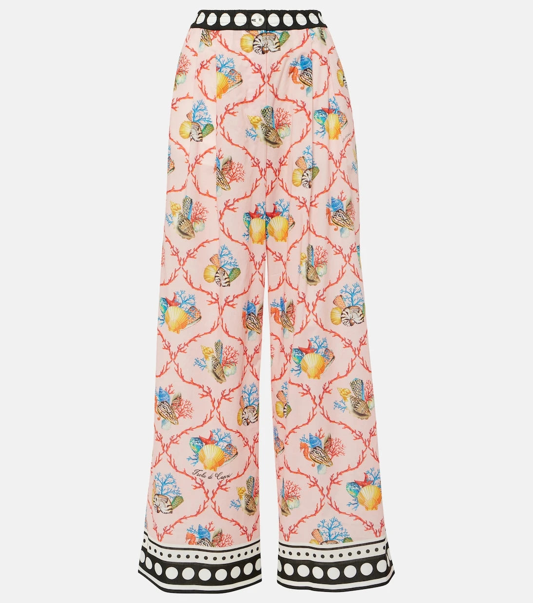 Dolce&Gabbana - Capri printed cotton palazzo pants