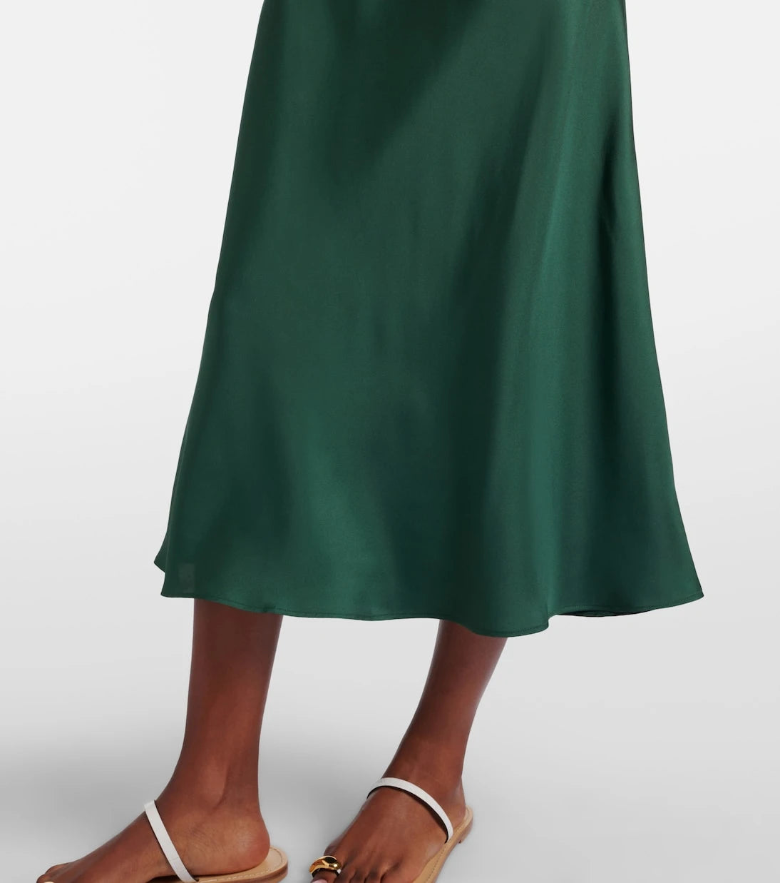 Asceno - Lille silk twill slip dress