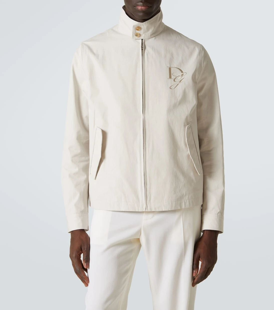 Dolce&Gabbana - DG embroidered cotton jacket