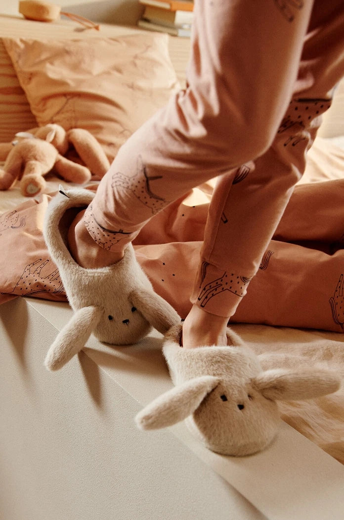 Детски пантофи Liewood Aviaja Rabbit Slippers