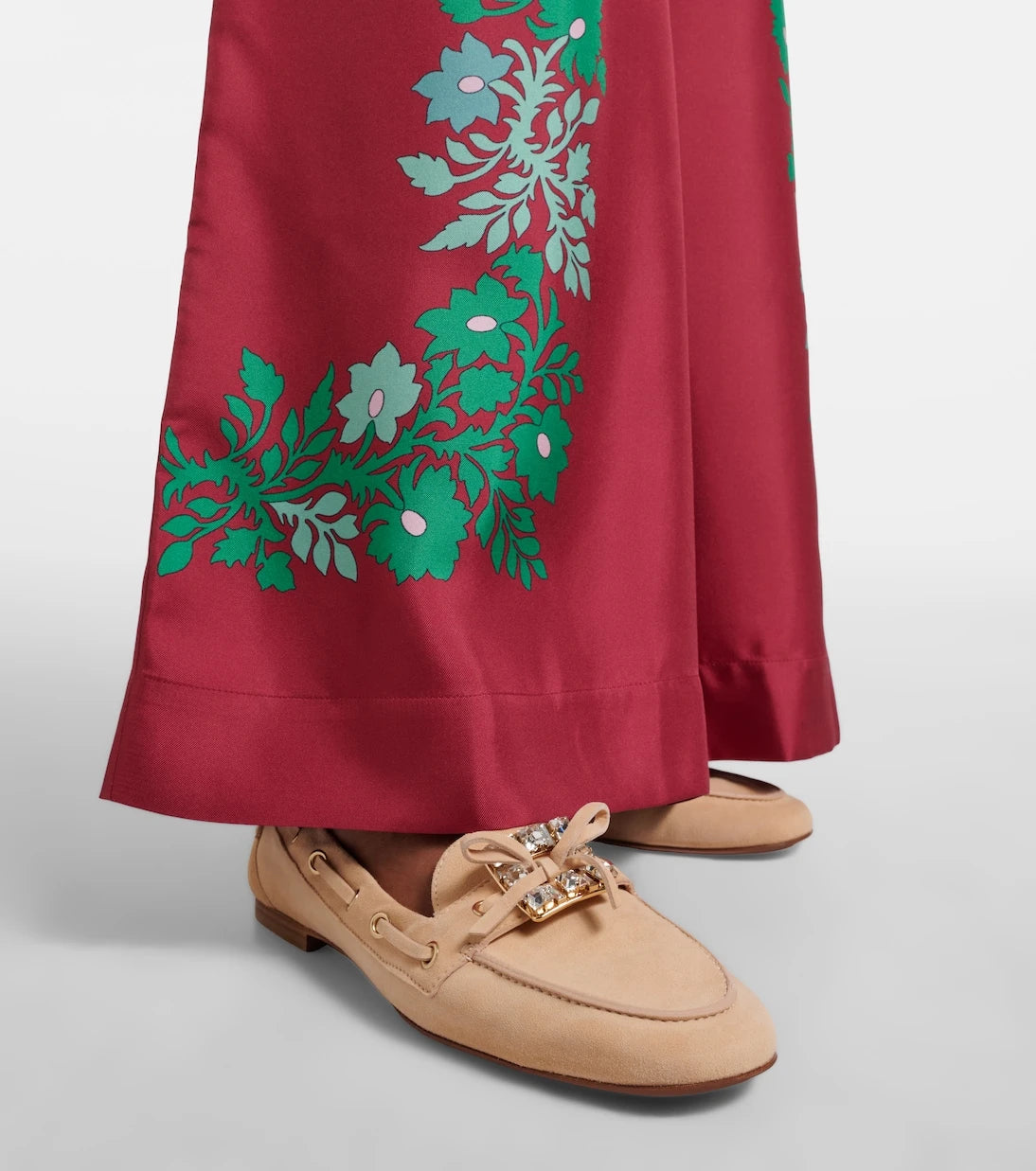Roger Vivier - Boat Strass embellished suede boat shoes
