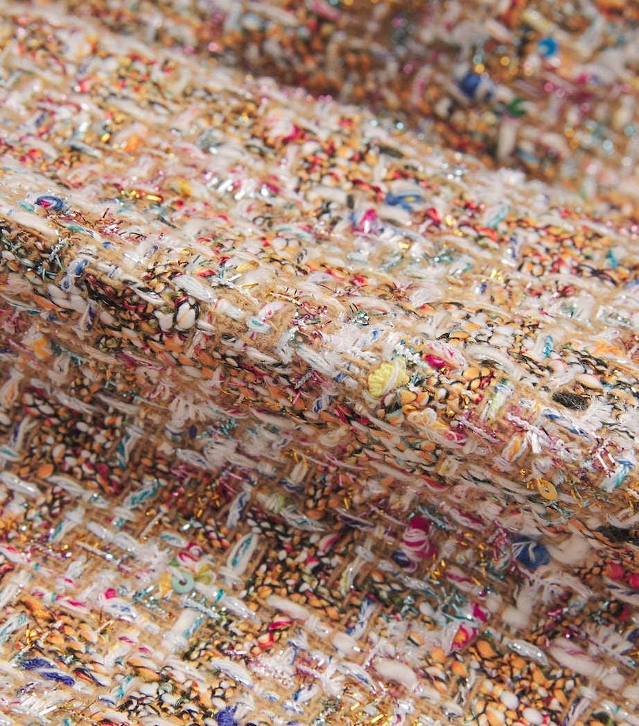 Cinq A Sept Beige Bouclé Clarise Blazer