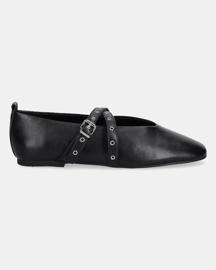 Tommy Jeans TJW LEATHER MARYJANE BALLERINA Deri Babet