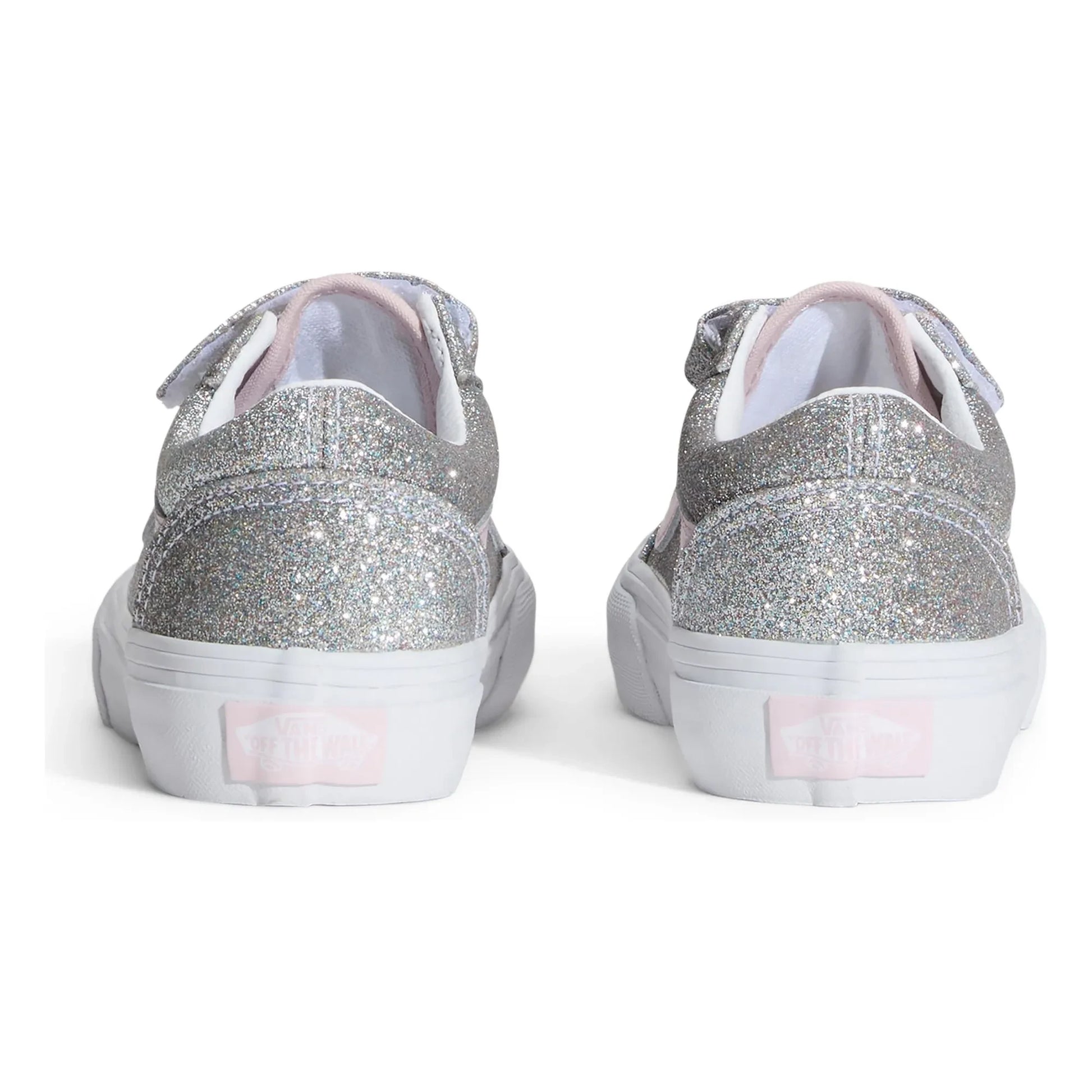 Vans - Baskets Scratch Old Skool V Glitter  | Silver