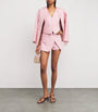 Pink Wrap Tailored Shorts