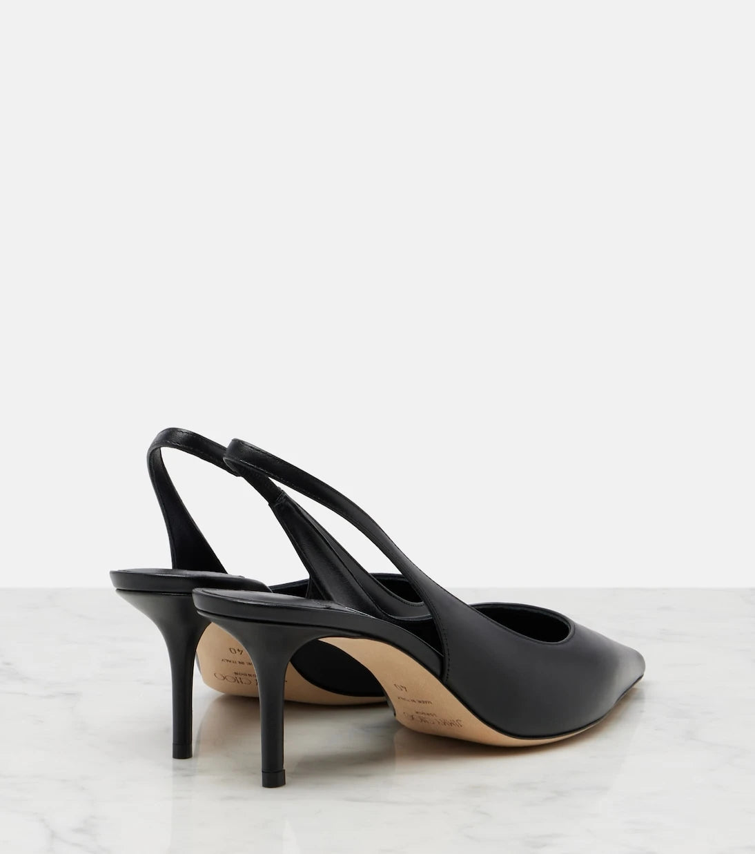 Jimmy Choo - Love leather slingback pumps