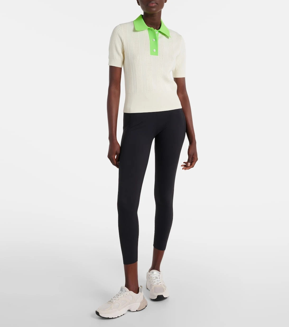 Tory Sport - Pointelle cotton polo shirt