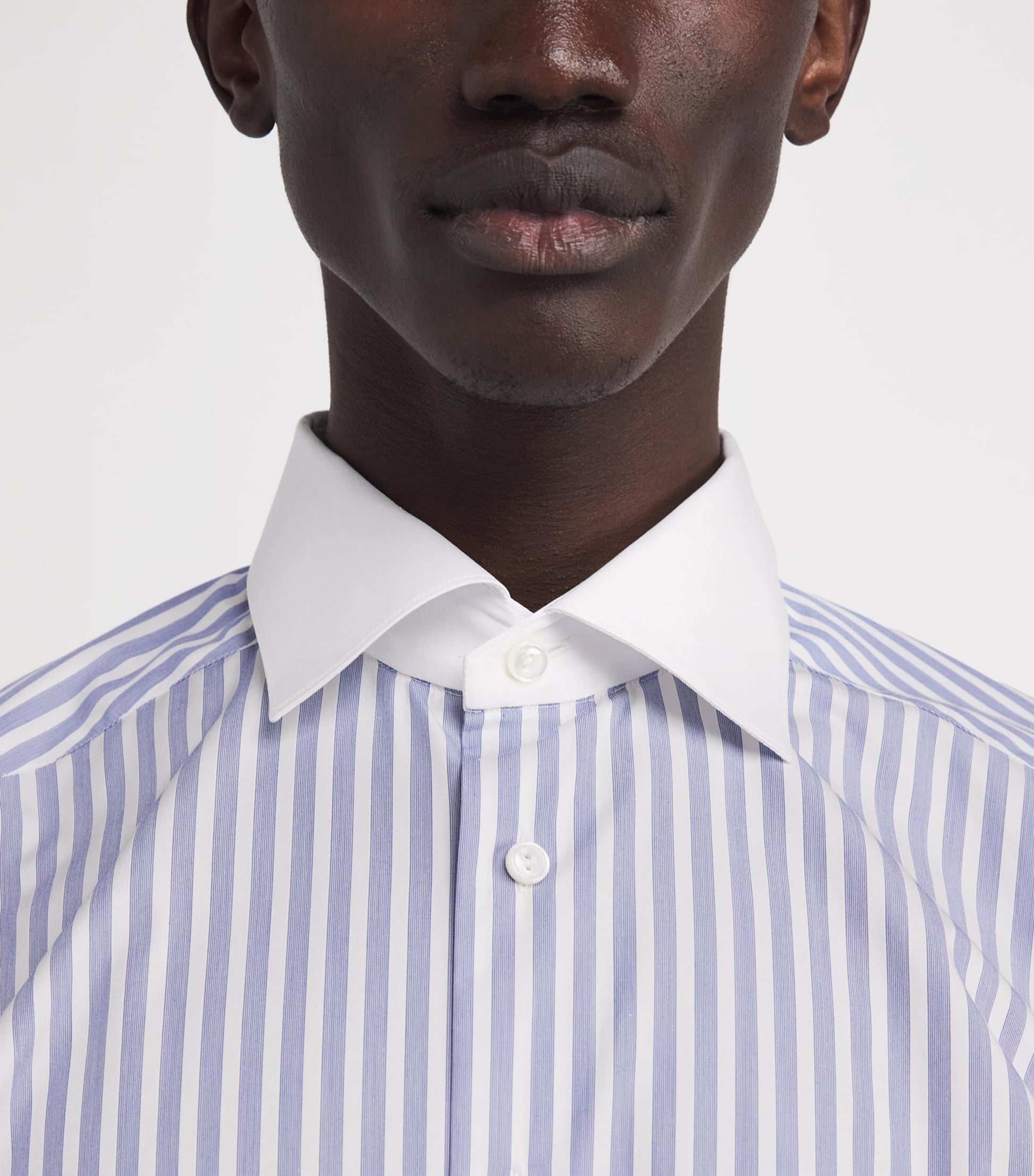 Eton Supima Cotton Twill Bengal Stripe Shirt