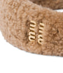 Shearling Logo Headband F098L