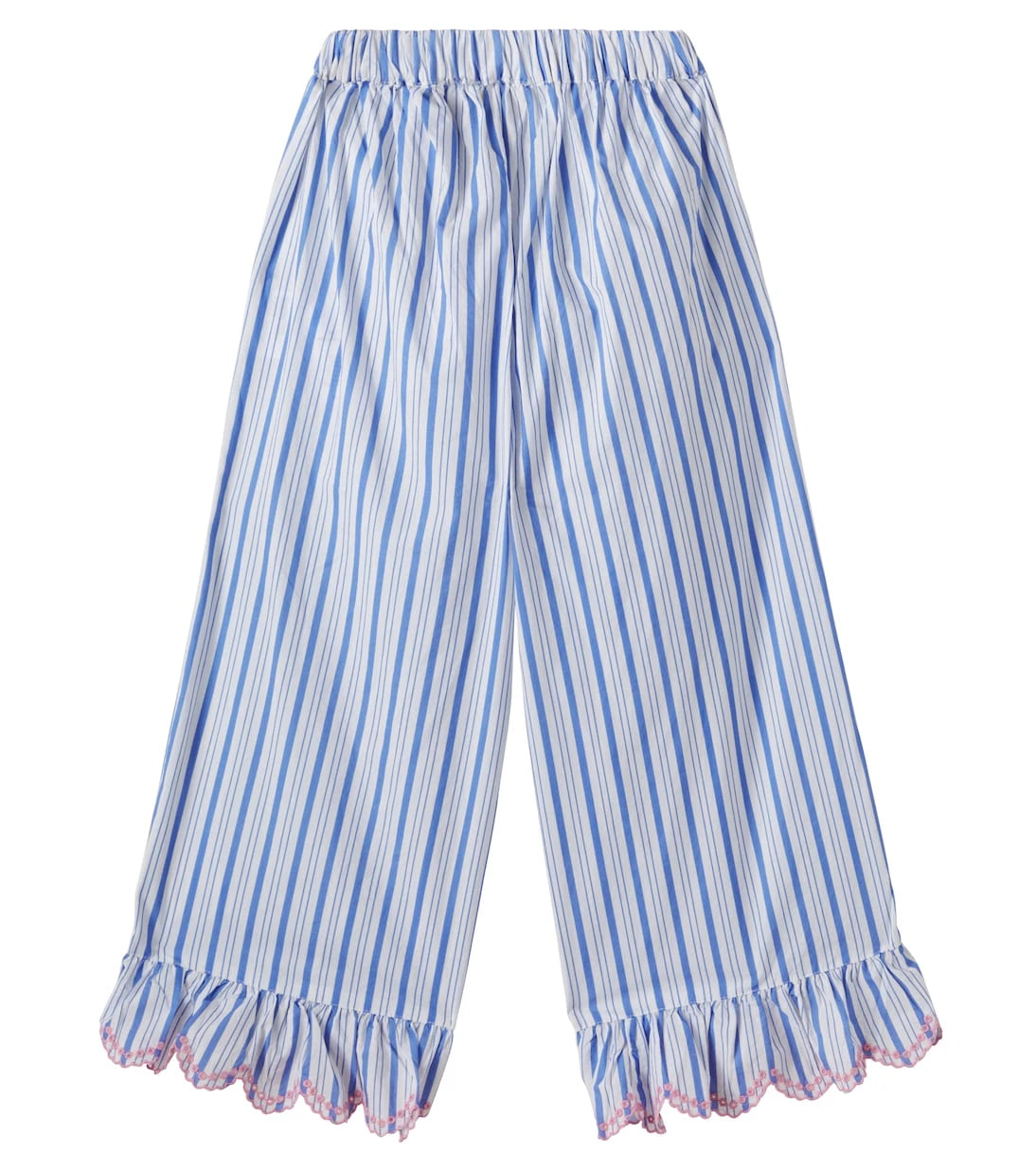 Louise Misha - Loukini striped ruffled cotton pants