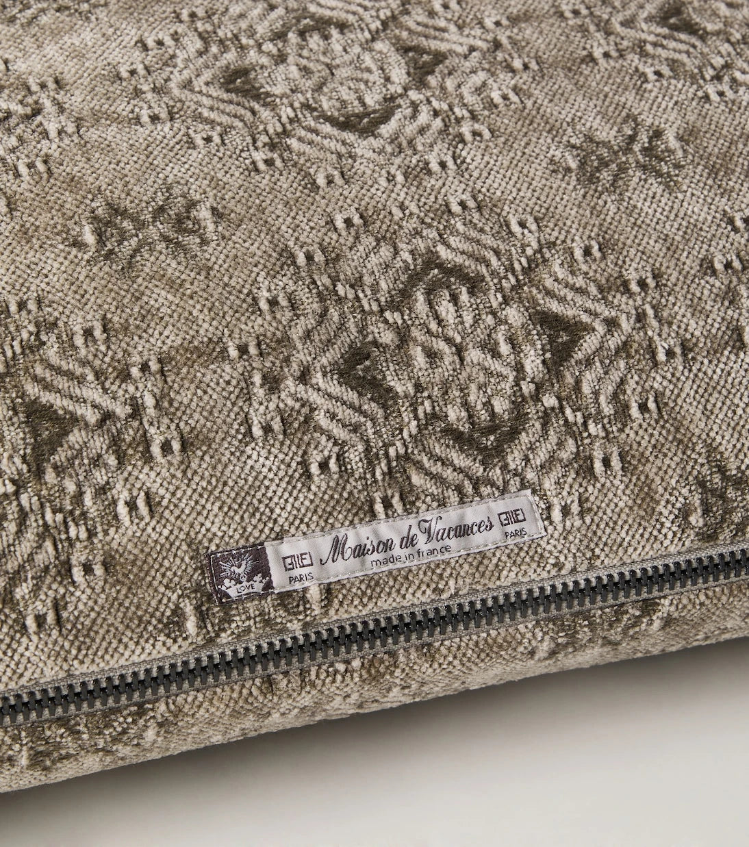 Maison de Vacances - Cotton-blend jacquard cushion