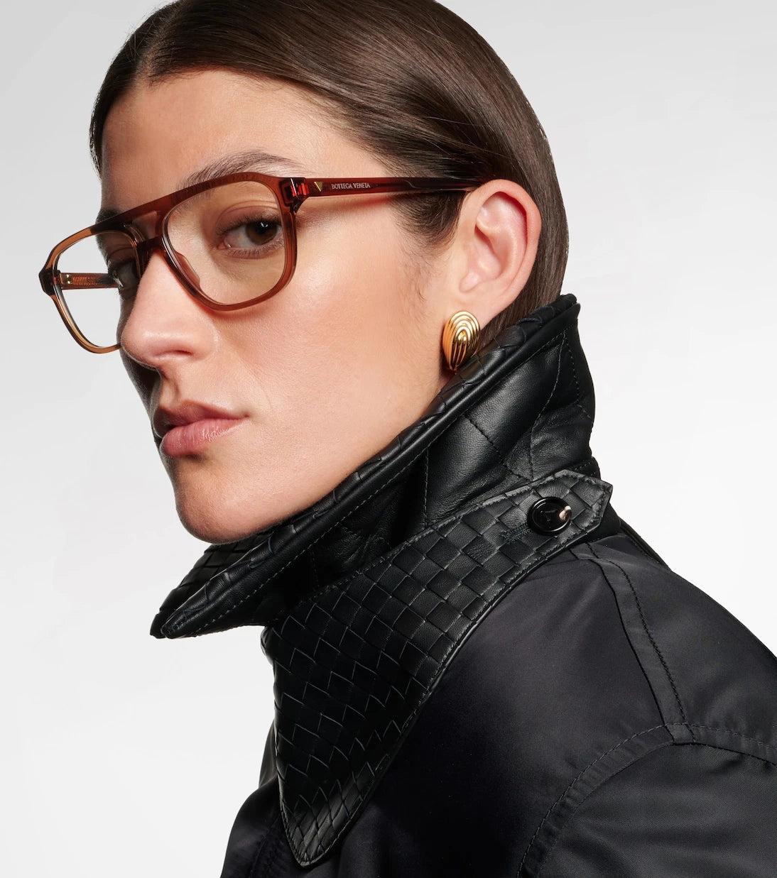 Bottega Veneta - Triangle Stud aviator glasses