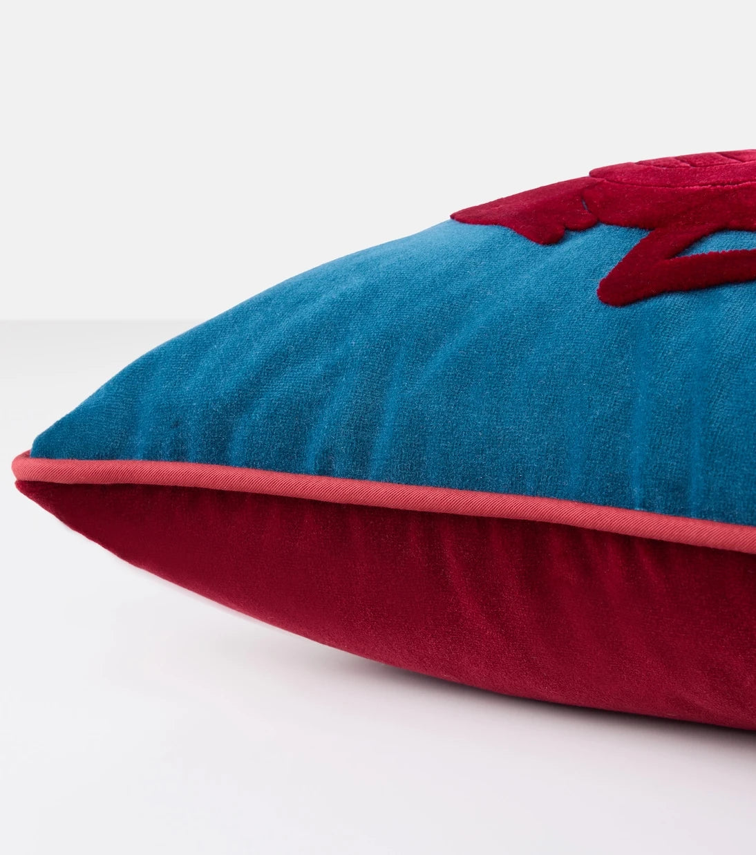 Etro - Embroidered cotton and velvet cushion