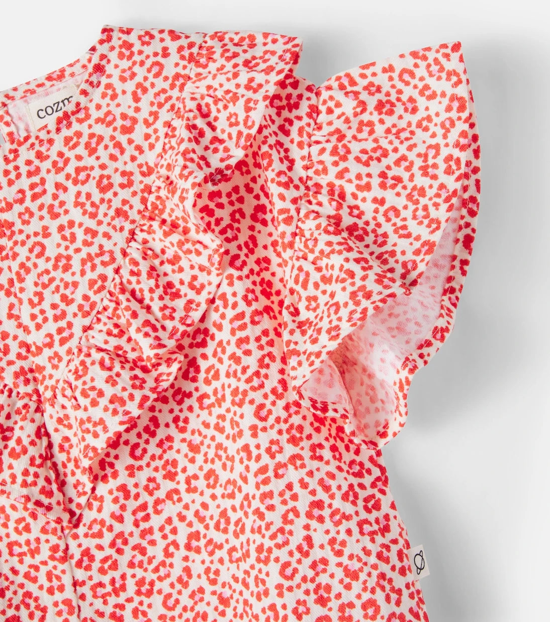 Cozmo - Duna printed ruffled cotton top