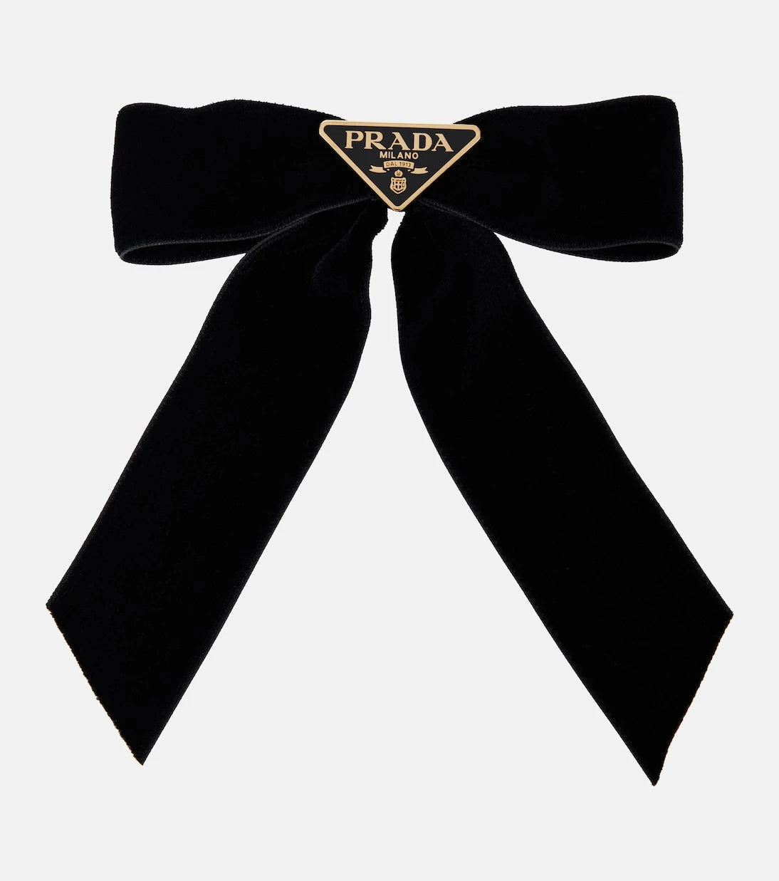 Prada - Bow-detail velvet hair clip