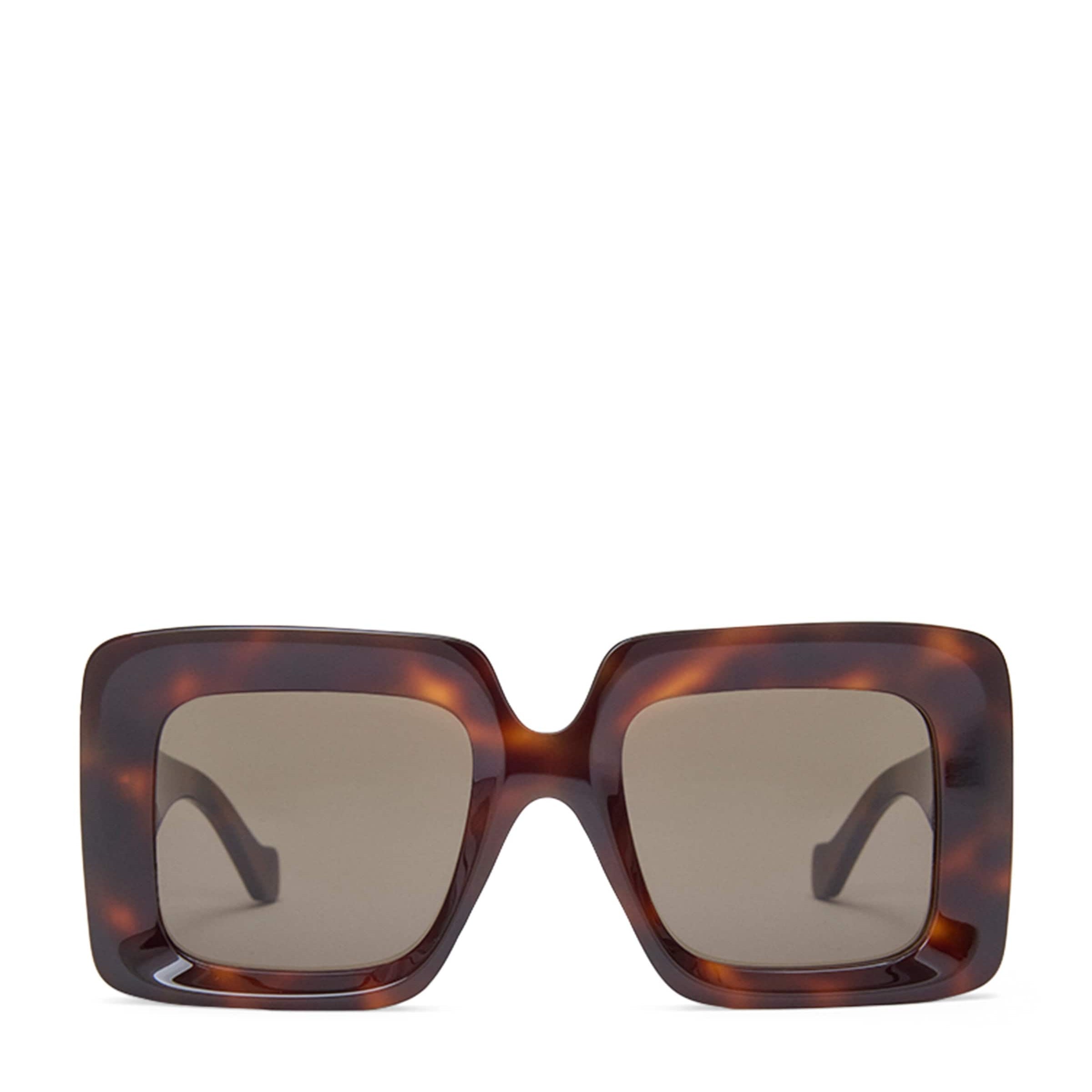 LOEWE Brown Bevelled Square Sunglasses